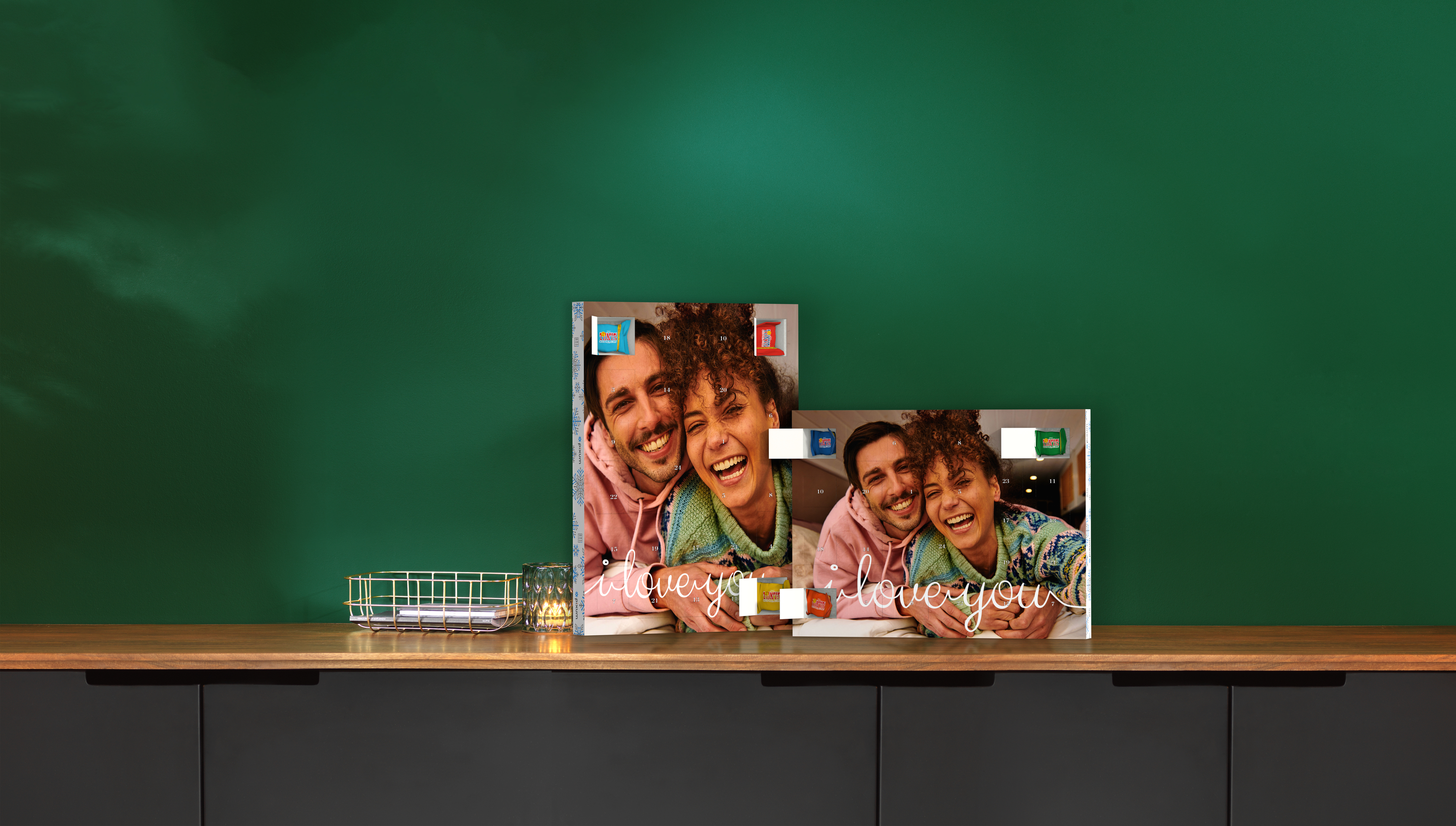 Pixum Adventskalender mit Schokolade von Tonys Chocolonely in hoch und quer