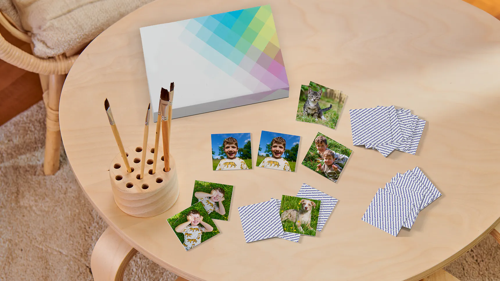 Foto-Memo-Spiel mit Kinderbildern Foto-Memo-Spiel mit Kinderbildern