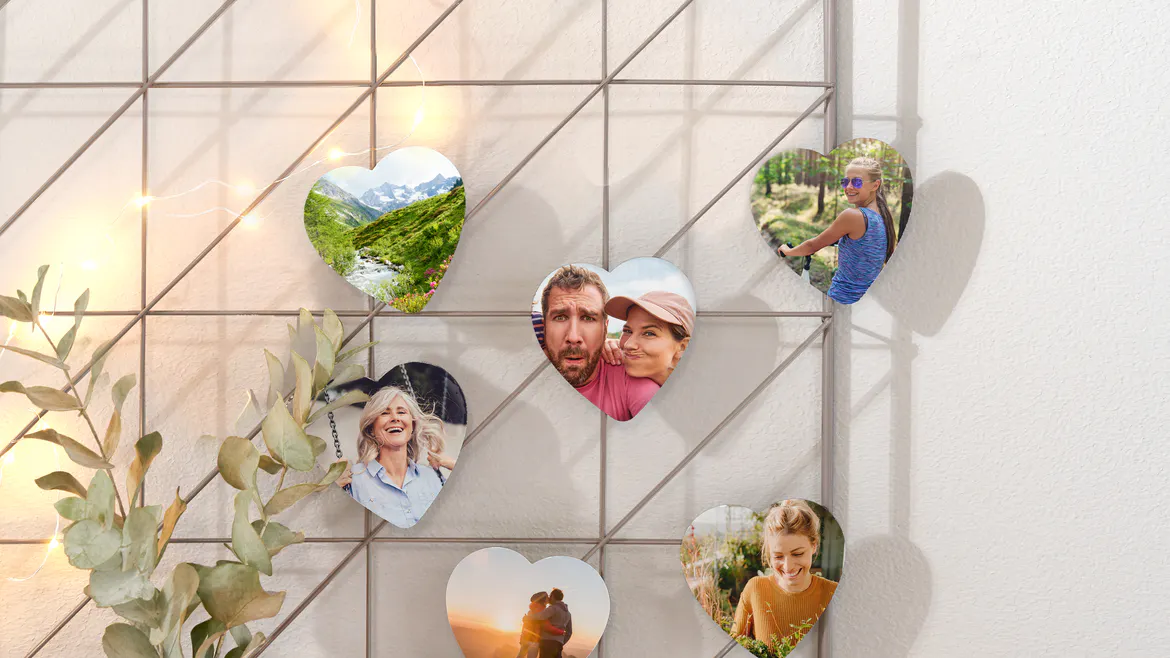Square shaped photo magnet Square shaped photo magnet