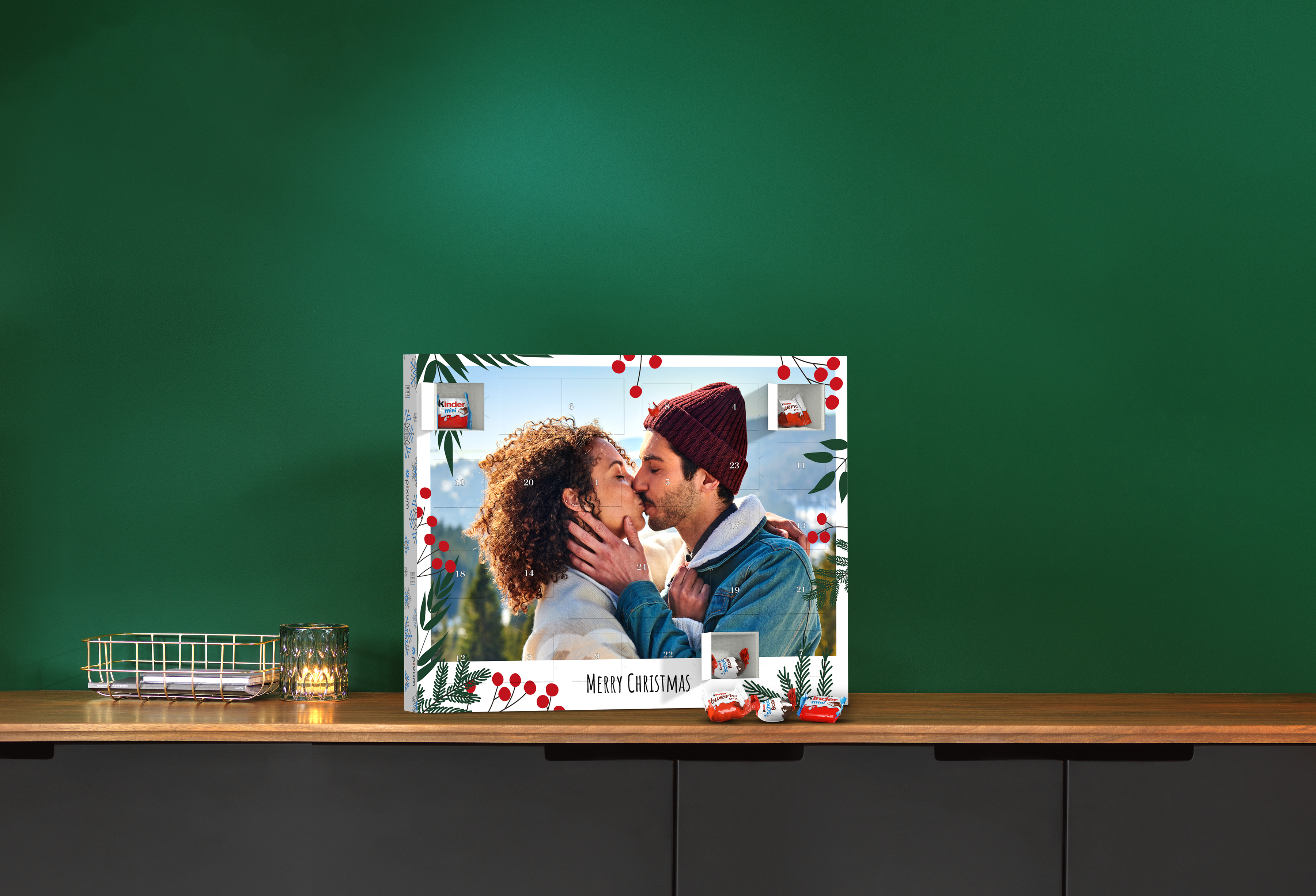 Pixum Adventskalender mit Schokolade von kinder in groß