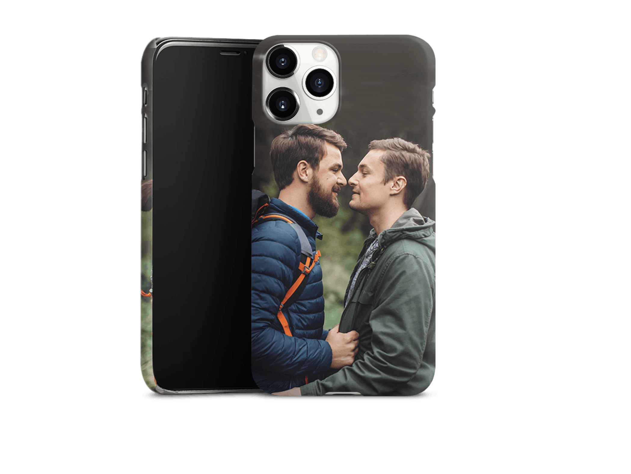 Premium-Case Handyhülle eines iPhones mit einem Foto eines gleichgeschlechtlichen Paares