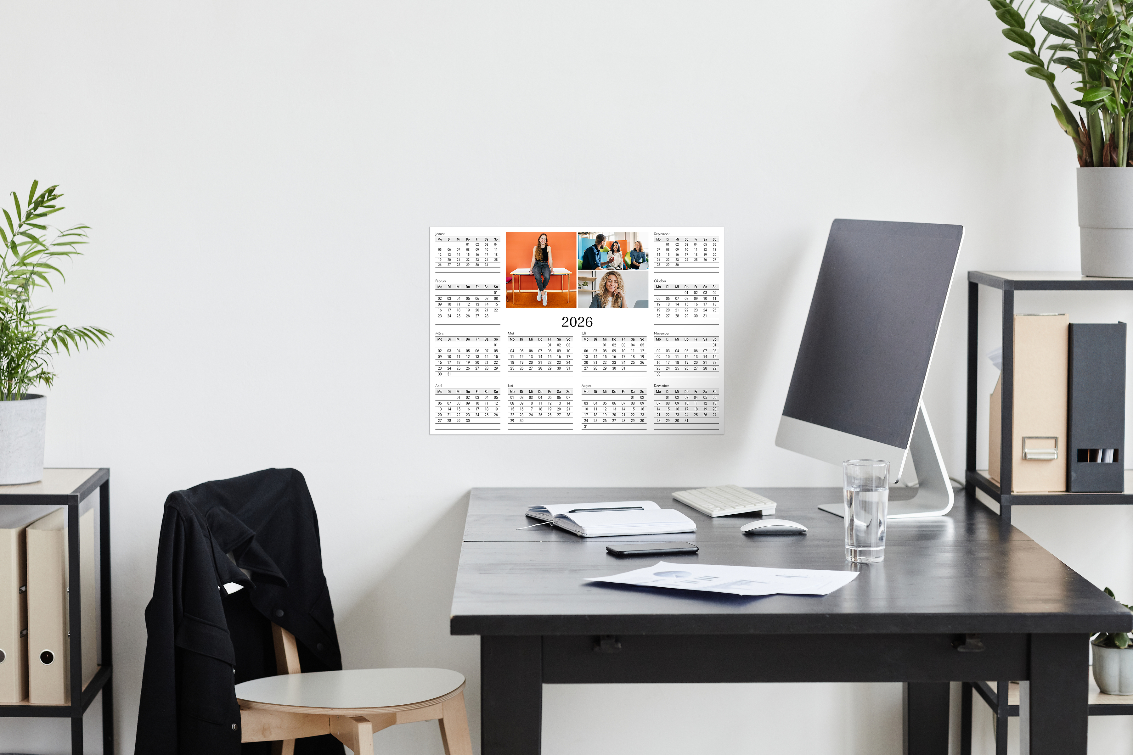 Jahresplaner mit Fotos aus dem Unternehmen gestalten