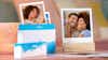 Retro print box water colour with couple images